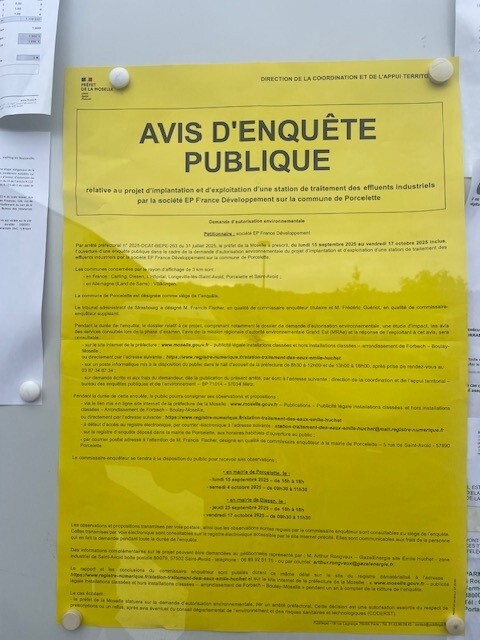 Avis enquete publique