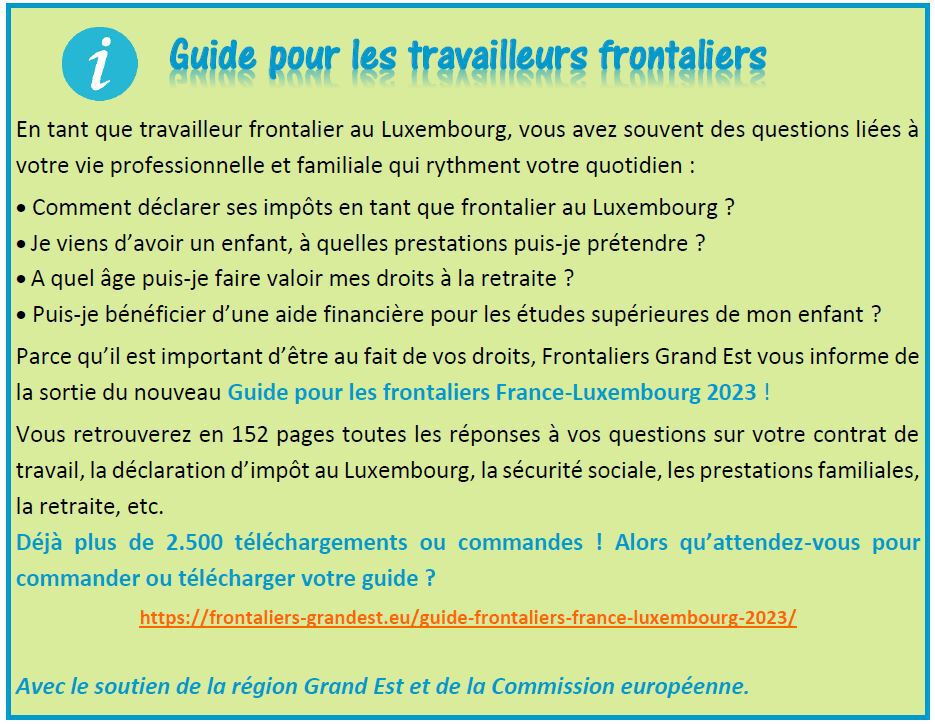 Guide travailleurs frontaliers Lux